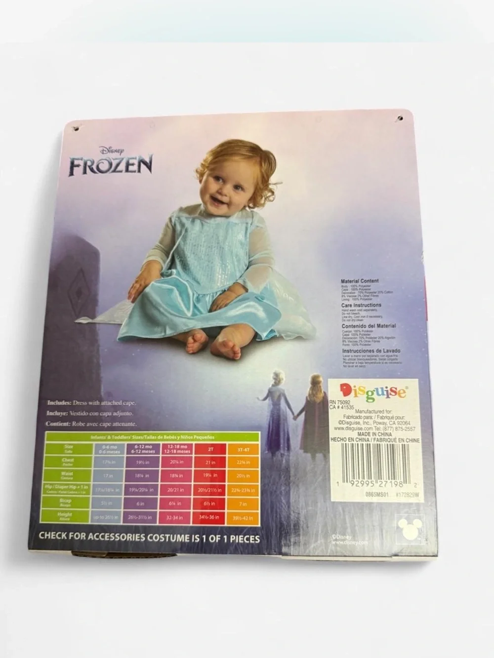 Disney Frozen Elsa 12-18 month Costume